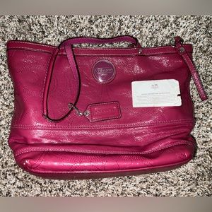 Color is a dark pink